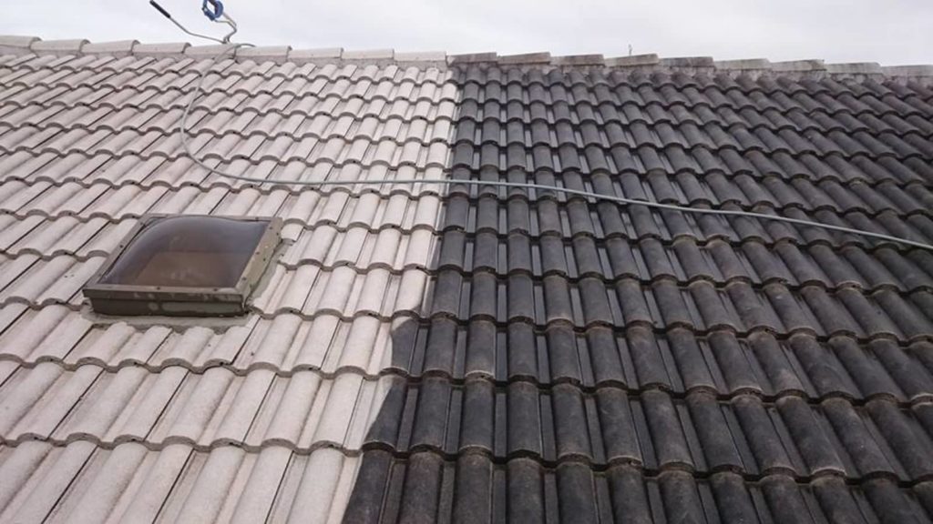 Commercial Building Roof Softwashing